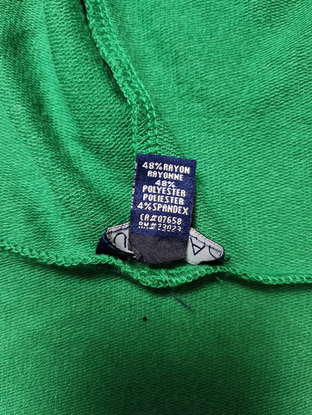 UK2LA Green Cropped Hoodie Top Sz Small - Picture 6 of 8